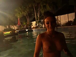 ghetto tatted stripper feels so intense as she gets pounded, cum on ass and facial in behind scenes interview