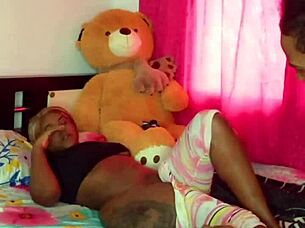 i surprised my curly stepsister in her room and we fucked passionately