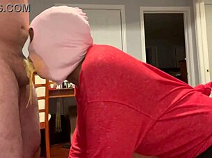 young person involved in homemade bdsm activities with slapping and choking