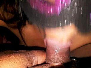 Watch this sexy Latina suck cock with matte pink lips, swallow cum, and spit semen in 4K! 😏💦