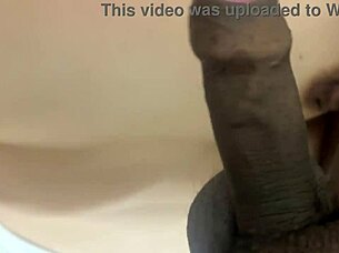 Stuck in bathroom with MILF for big cock anal