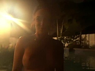 ghetto tatted stripper feels so intense as she gets pounded, cum on ass and facial in behind scenes interview