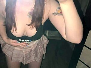 my hot stepsister saw my dick and wanted to learn sucking, so i fucked her hard in pov