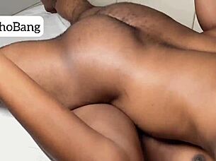 movie night sneaky quiet sex with my sweet ebony pink pussy step-sis compilation