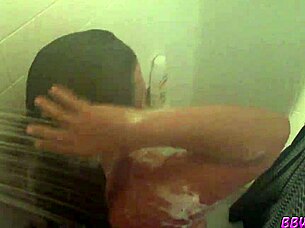 Ever wonder what a naughty bbw housewife hides under her ripped clothes in the shower?