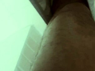 Stuck in bathroom with MILF for big cock anal