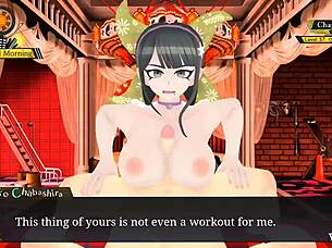 Tenko Chabashira's big tits titfucked by monster cock 😈