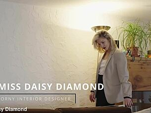 Slutty secretary masturbates pussy in miniskirt on client date.