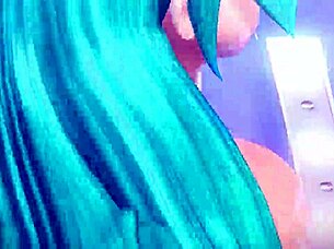 Hatsune Miku Rin and Luka in full nude airline diva mod, flaunting big tits and ass 😍