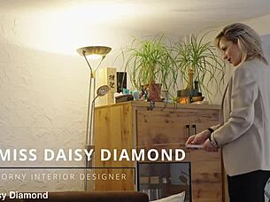 Slutty secretary masturbates pussy in miniskirt on client date.