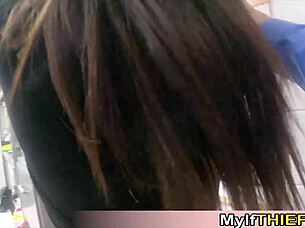 Asian Girl Gets Rough Muff Diving And Hardcore Fuck In Her Store