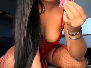 African teen licks monster cock and gets wet creamed pussy 😍