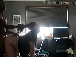 Destiny 18+ rubs her pussy through wet panties.