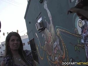 interracial anal sex with mona lee and big black cock