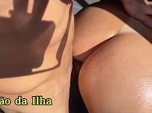 Petite virgin step sister lets big black cock cum inside her ass