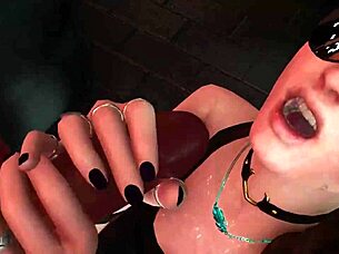 Public Pleasures On Barstool With Intense Bang