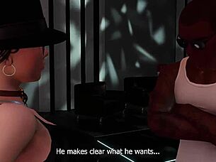 Public Pleasures On Barstool With Intense Bang