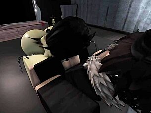 fucking and cumming hard in roblox with tomoko