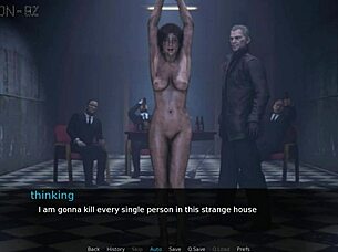 Obedient play in Tomb Raider with big tits domination