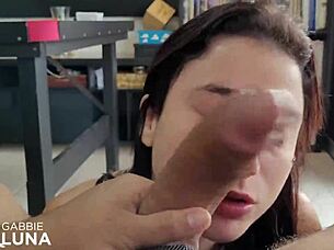 Brazilian amateur wife with small tits gets creampie in wet pussy