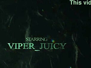 Viper Juicy's Gaping Pussy Teased