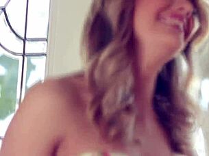 Kenna James shows off her small tits.