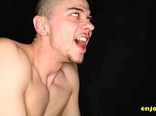 wild threesome leaves angelique lapiedra's shaved pussy soaked with cum