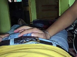 hey, check out this collage girl dipika giving a deep throat blowjob, she's so cute and dirty talking in those shorts!