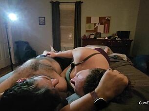 Liza can you make andy spurt a huge load on your tits