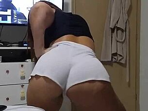 Watch The Redhead Wife's Video Call With Lover! Husband Jerks Off And Cums On Her Tits!