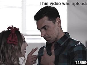 Lily Larimar, the petite cheerleader, gets COMPLIMENTED by her MUCH OLDER teacher Ryan Driller in a TABOO encounter.