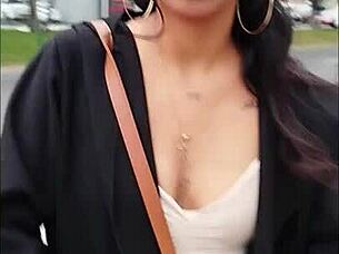 ROSSY EBONY TRIES ON SEXY CLOTHES AND RELAXES IN BED