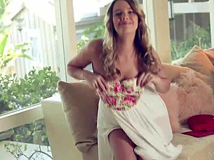 Kenna James shows off her small tits.