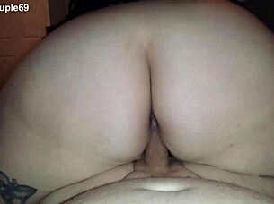 Milf Wife Rides In Reverse Cowgirl With Big Ass And Pussy Exposed