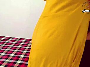 Intense second fucking of the first indian girl at home