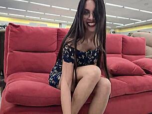 pov - you have a girlfriend and accompany her to buy shoes but none fit