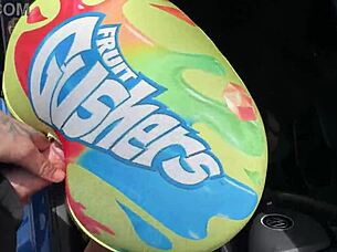 Big Ass Ebony Fucked Through Hole In Tight Shorts At Car Wash