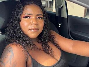 Big Ass Ebony Fucked Through Hole In Tight Shorts At Car Wash