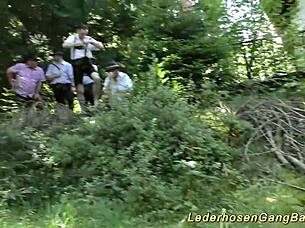 Swingers Engage In Outdoor Group Sex Orgy