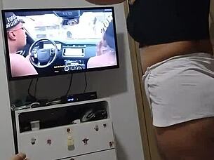 Watch The Redhead Wife's Video Call With Lover! Husband Jerks Off And Cums On Her Tits!