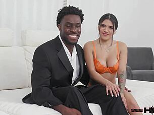 Can She Worship His Big Cock?