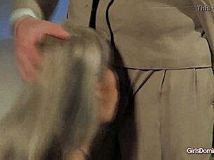 Lea in lingerie dominated for cash blowjob and bdsm.