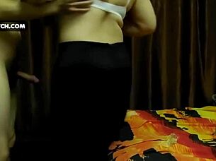 Playful stepmom says, 'I can't get enough of that hard young cock!'