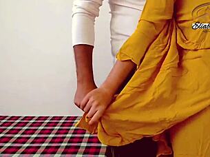 Intense second fucking of the first indian girl at home