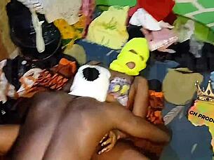 Does the ghetto slut want that young black cock?