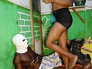 Does the ghetto slut want that young black cock?