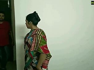 Desi Bhabhi Feels Intense Emotions During Hidden Cam Sex With Clear Conversation