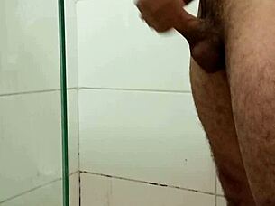 skinny wife gets off rough while being watched in solo play.