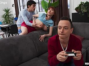 hey, wanna grind with this redhead gamer in doggystyle for reality kings?