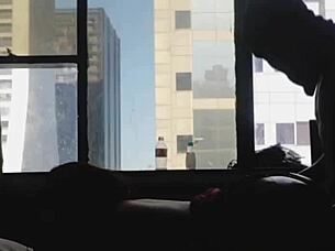 in this homemade scene, a hot wife fucks her step son and daddy